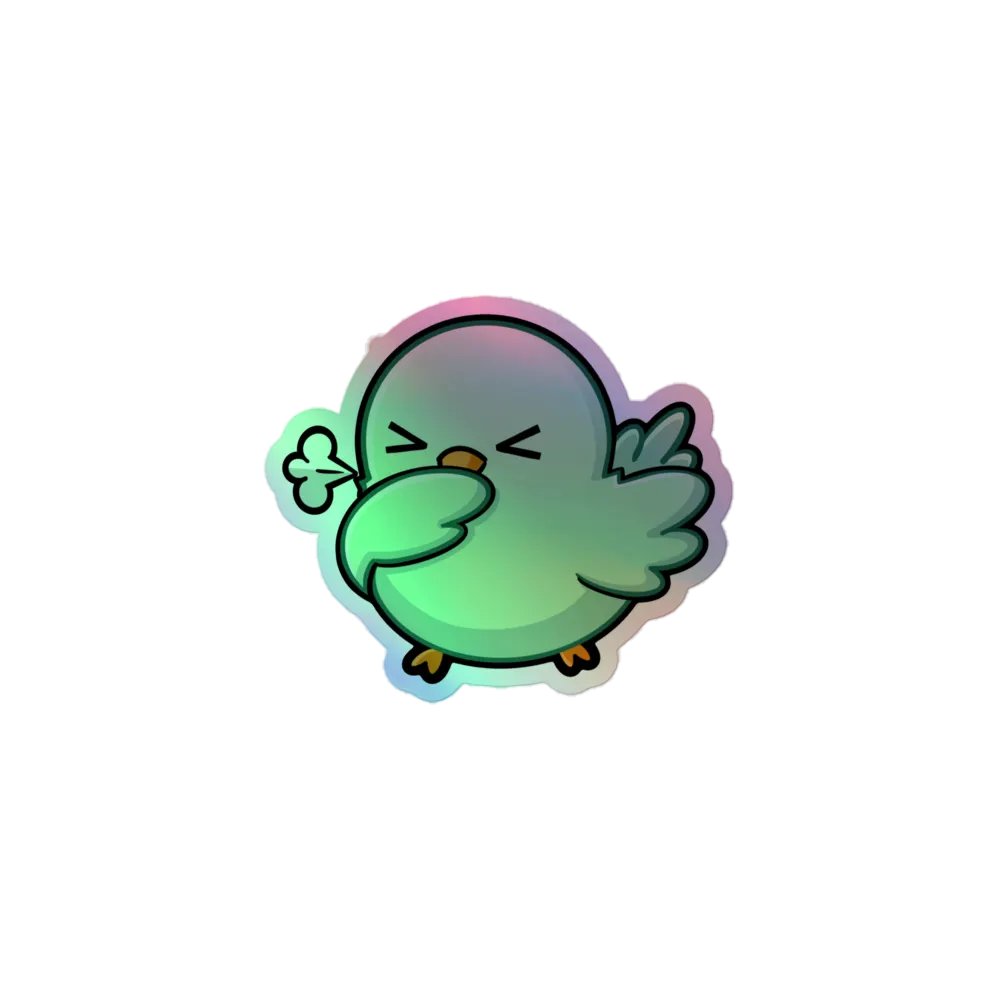 germdove logo holo sticker product image (1)