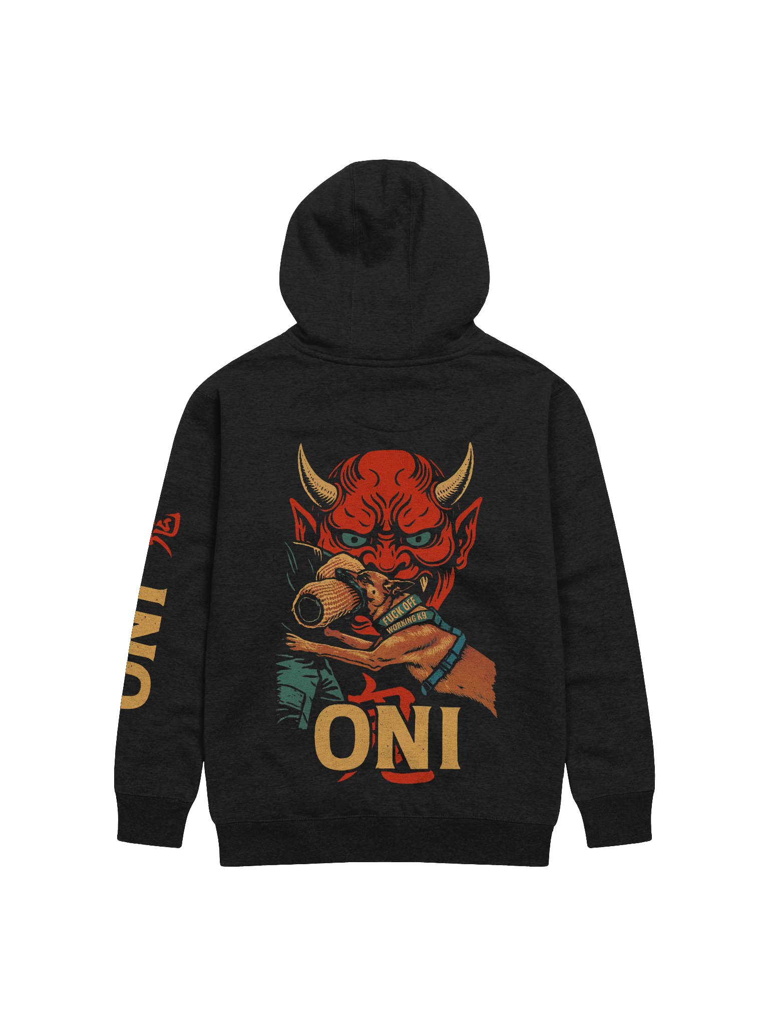 ONI (with sleeve text)- Premium Adult Unisex Hoodie **New Larger Image product image (1)