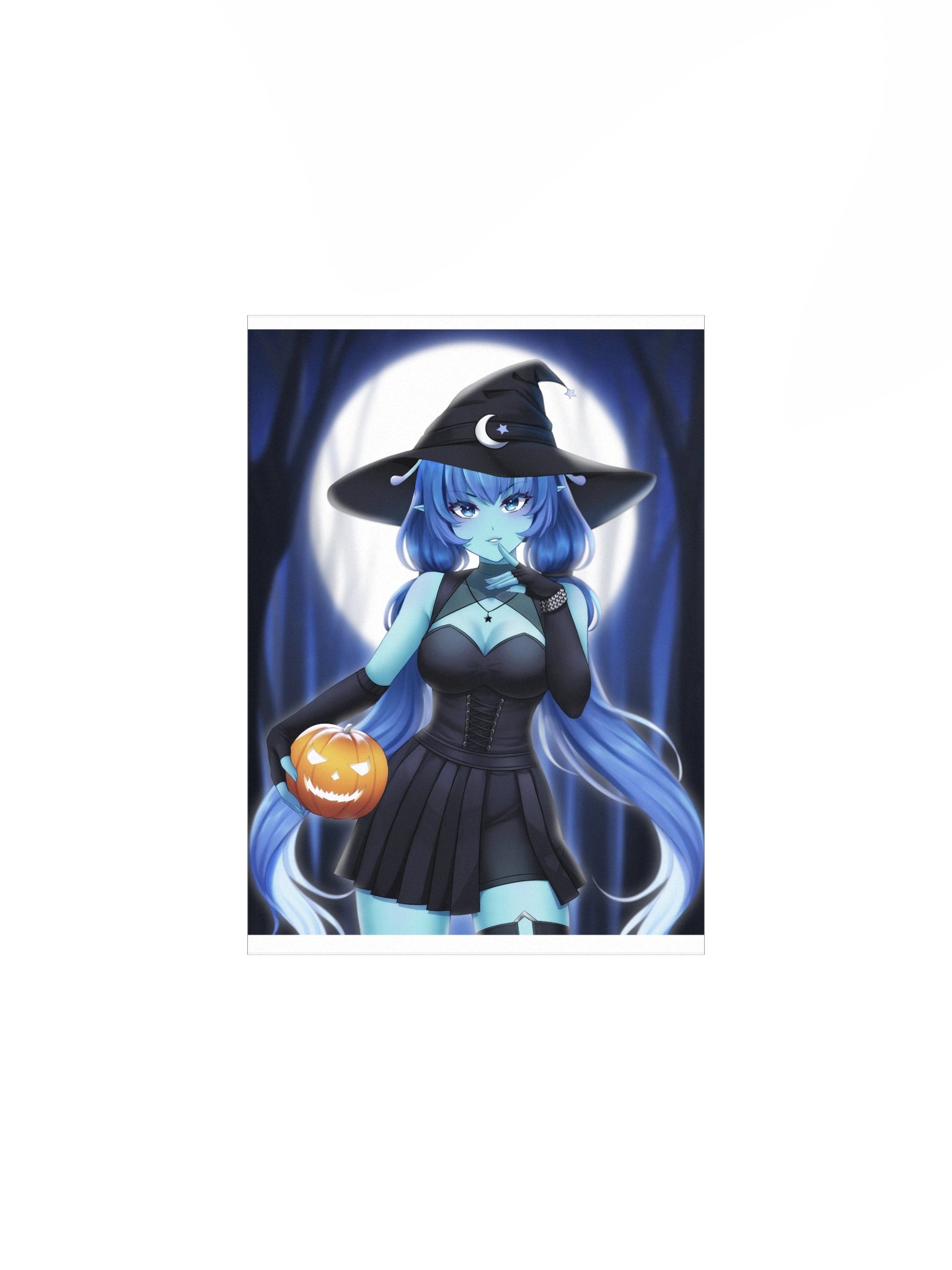Starry Goth with Pumpkin Posters product image (1)