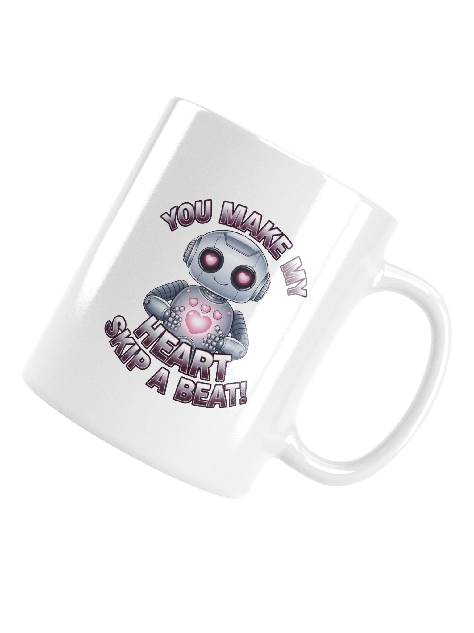 Robot Valentine's Day Gift | Funny Tech Love Mug | Geeky Romance Gift for Nerds product image (5)