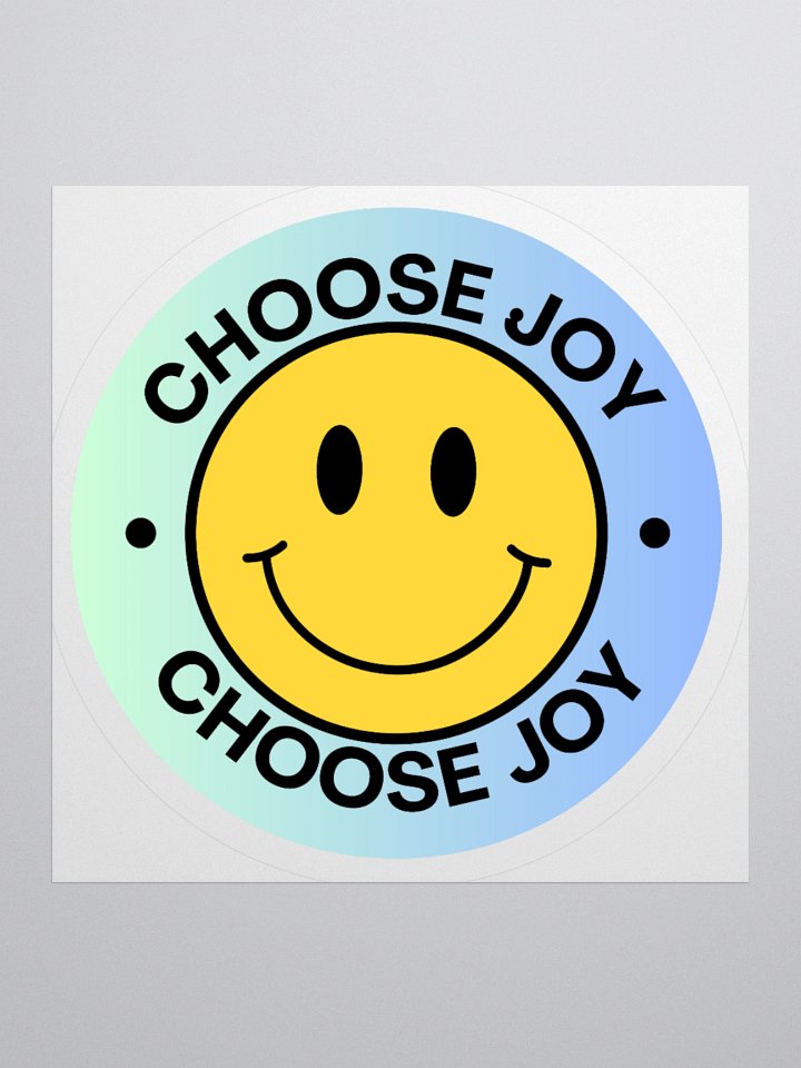 Choose Joy Smiley Vinyl Sticker product image (2)