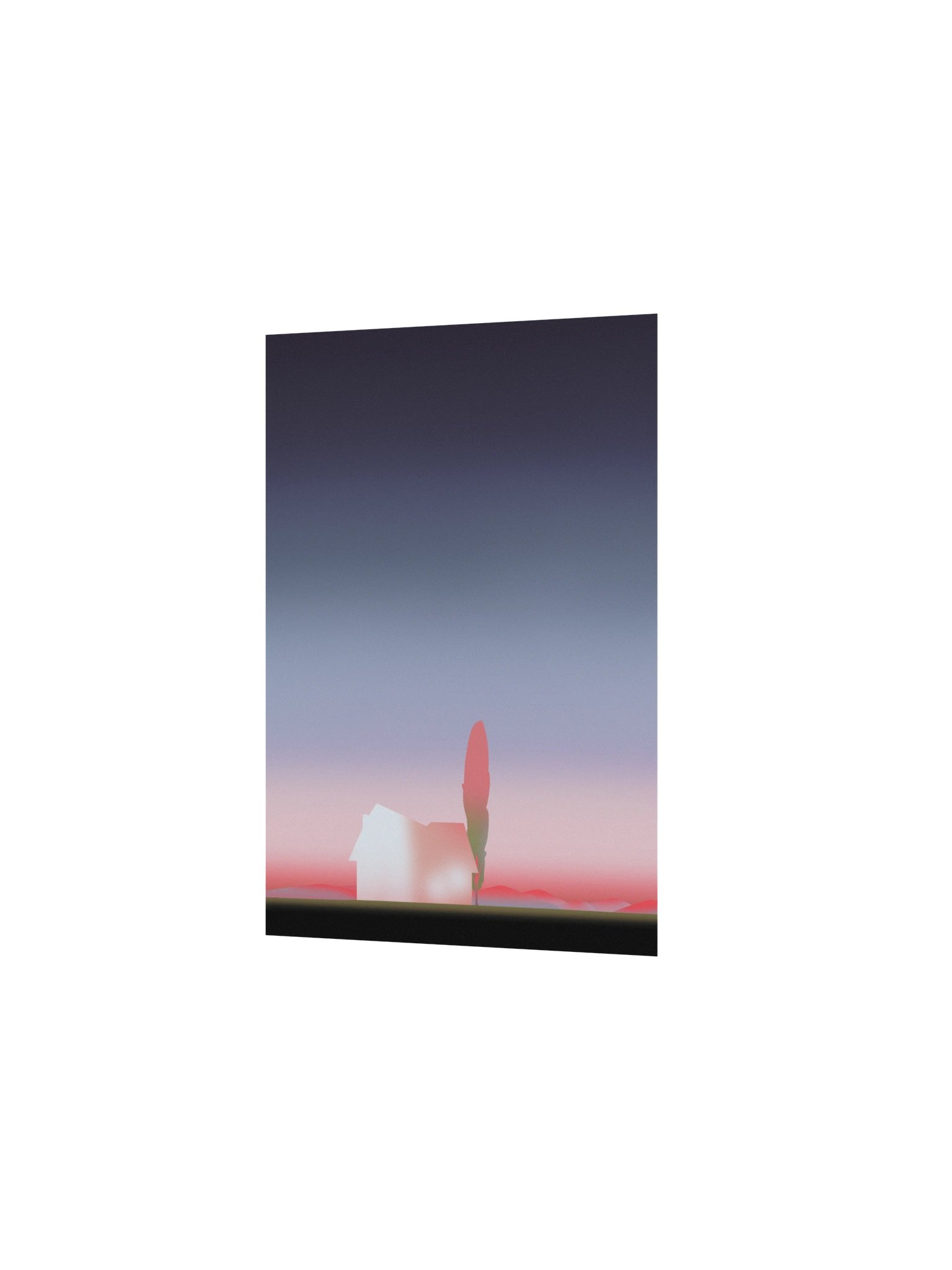 Serene Dusk – Minimalist Landscape Art Print product image (15)