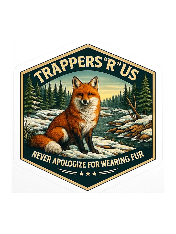 Never Apologize Fox Sticker product image (1)