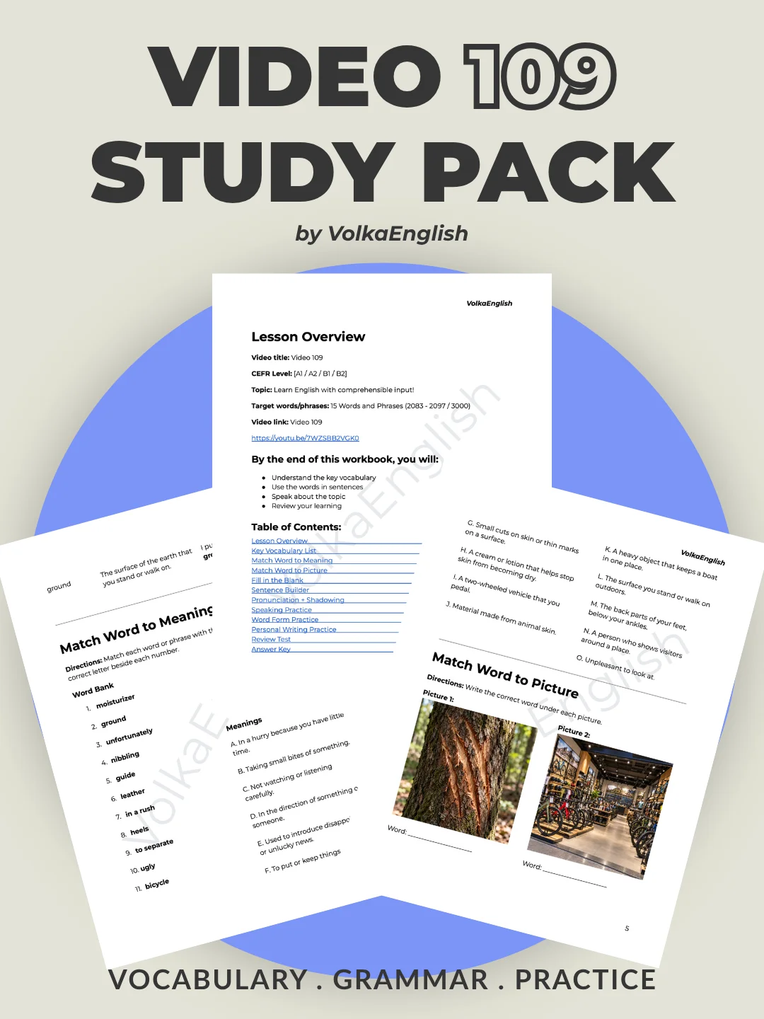 LEARN ENGLISH While Exploring Nature | Comprehensible Input - Video 109 Study Pack product image (1)