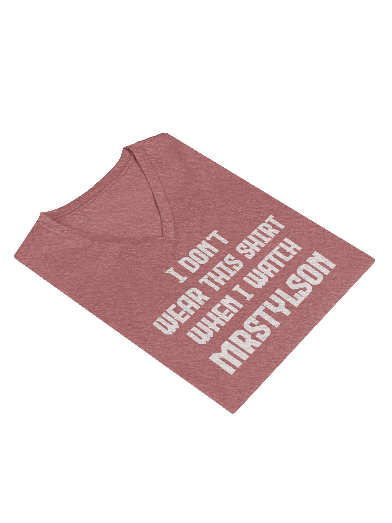 I Don't Wear This Women's V-Neck (White Text) product image (49)