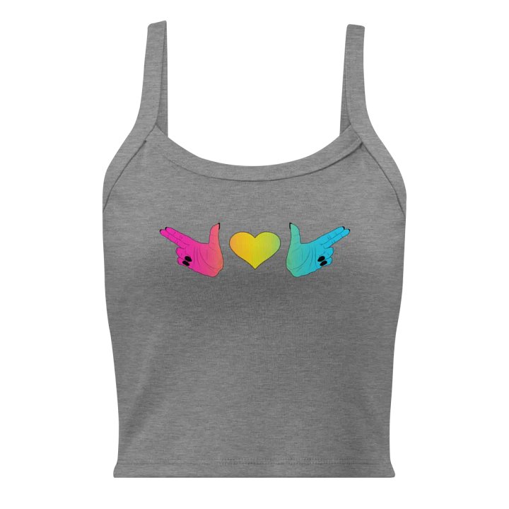 Finger Guns (pan flag) Crop Tank product image (1)