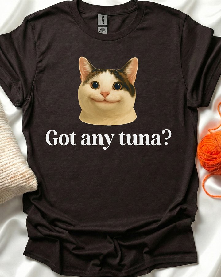 Funny Cute Cat Got Any Tuna T-Shirt product image (2)