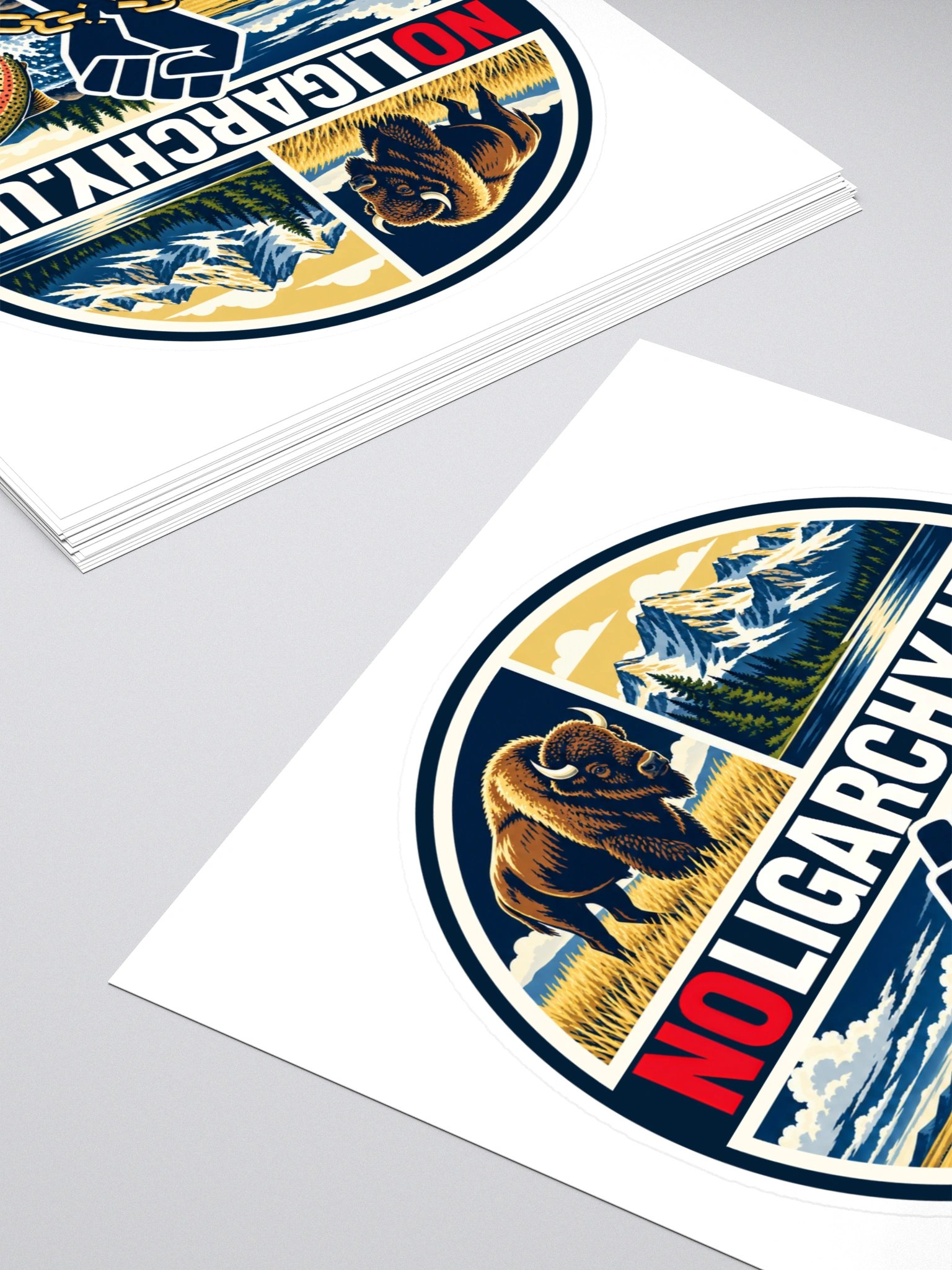 Montana NOLIGARCHY.US sticker product image (4)