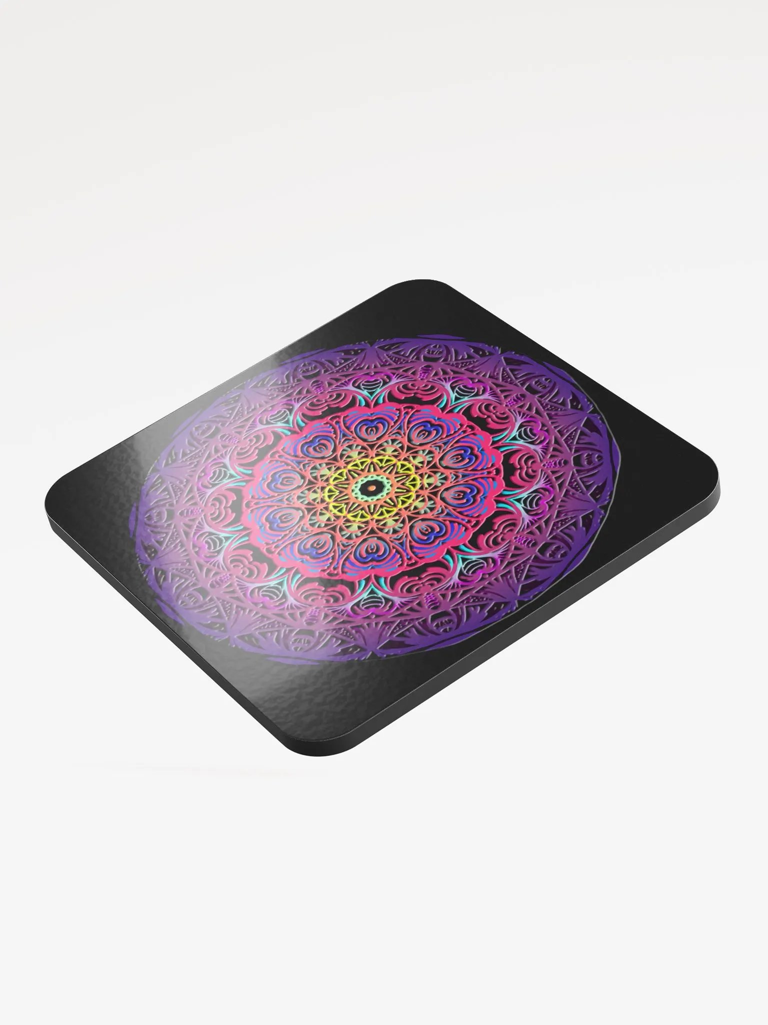 Vibrant Mandala Cork Coaster product image (3)