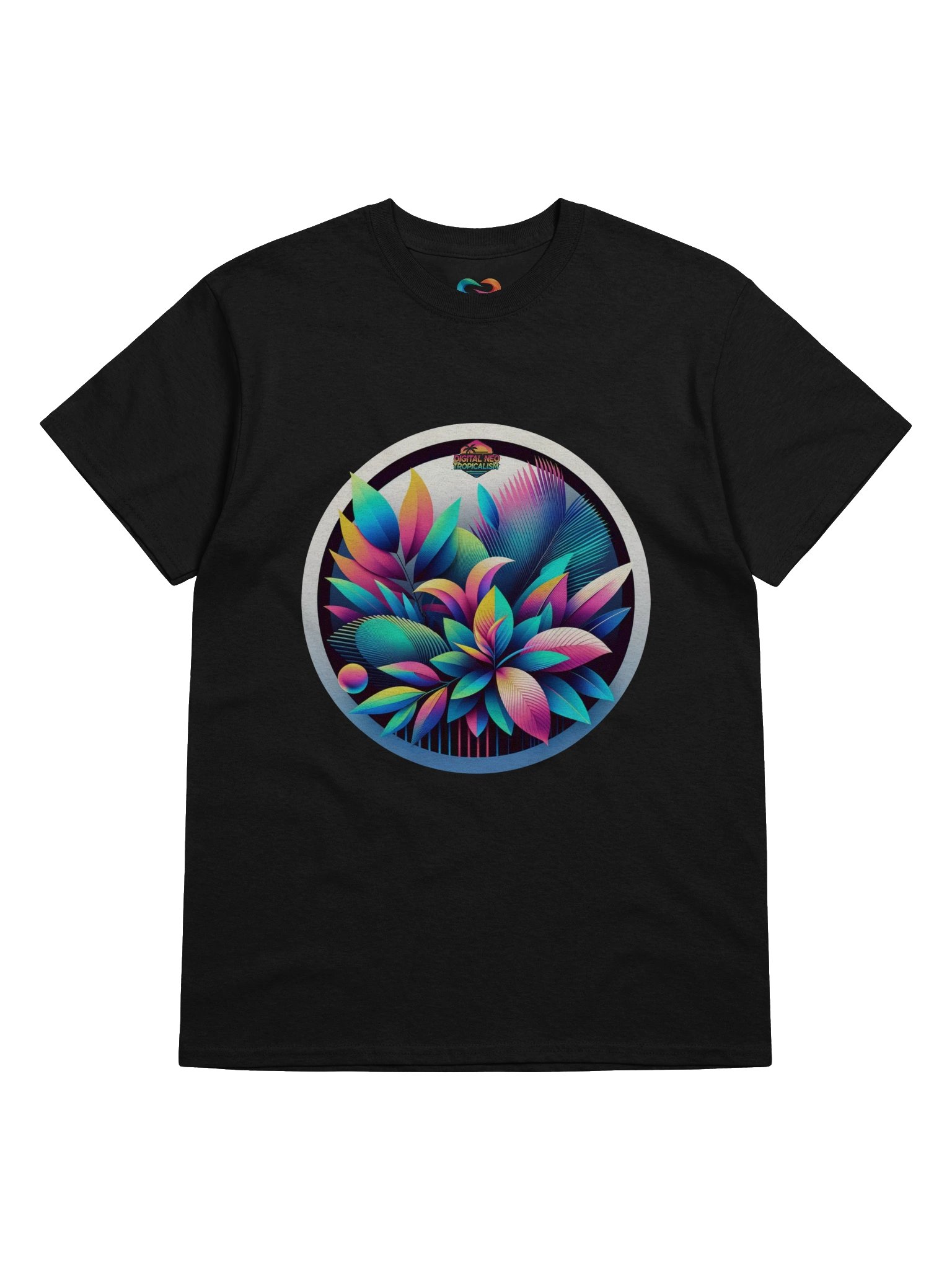 CNX Core Chest Unisex Tee — Digital Neo Tropicalism 006 product image (1)