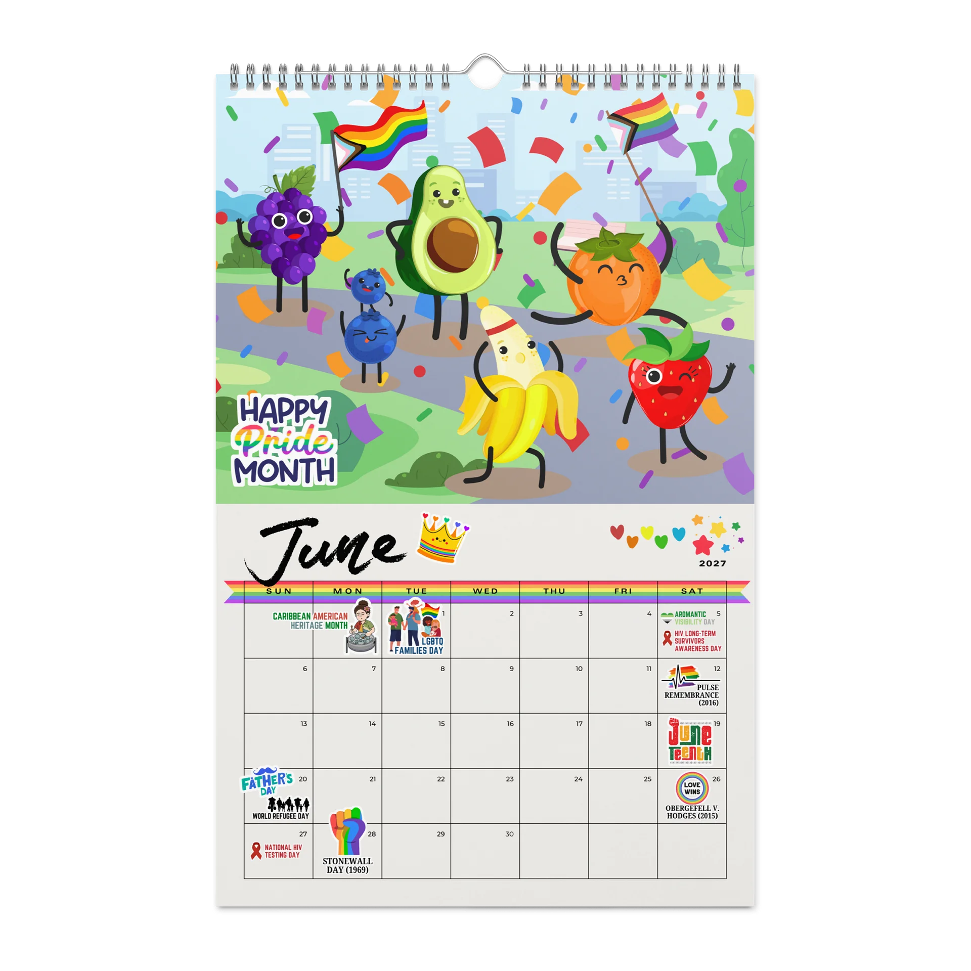 2027 LGBTQ+ & Cultural Awareness Calendar product image (6)