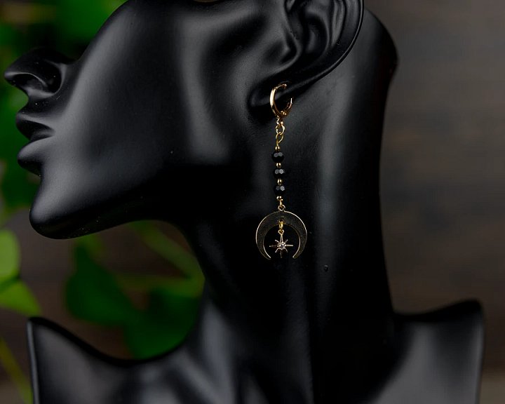 Crescent Moon Earrings product image (2)