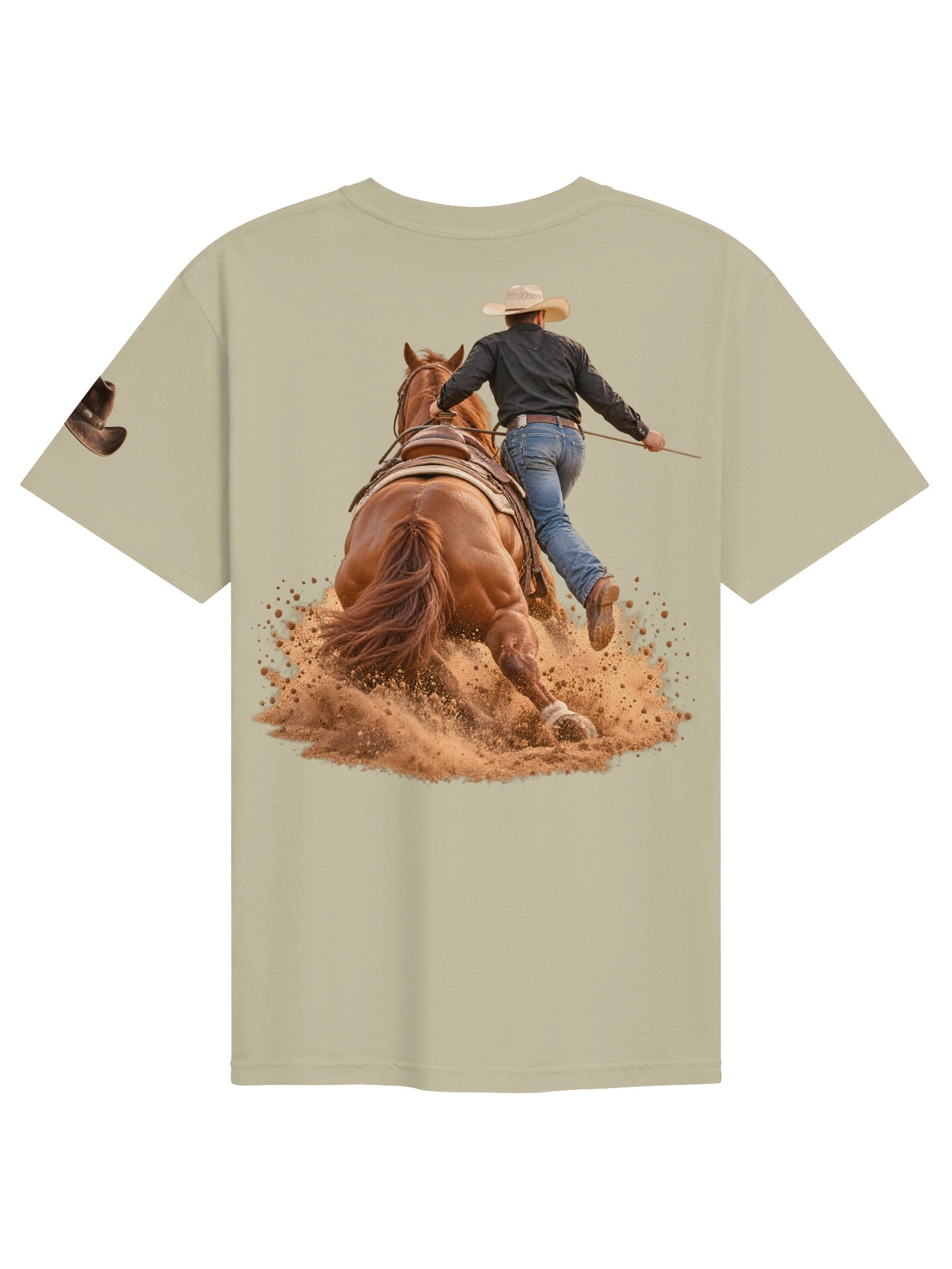 Tie-Down Roping Full Run Western T-Shirt | BROKEN RODEO™ product image (148)