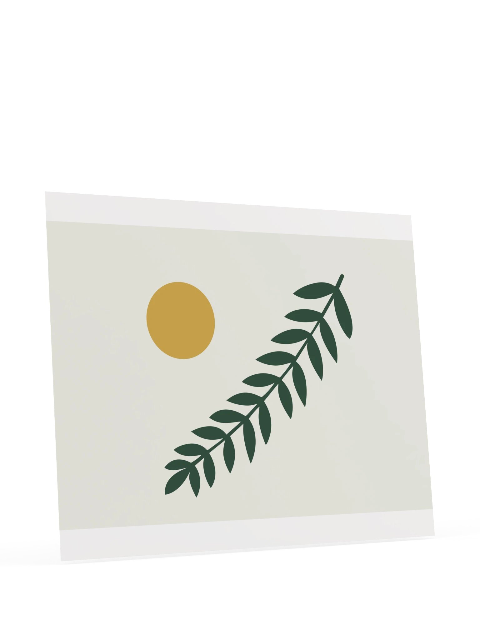 Forest Green Branch Print | Botanical Bathroom Wall Art product image (11)