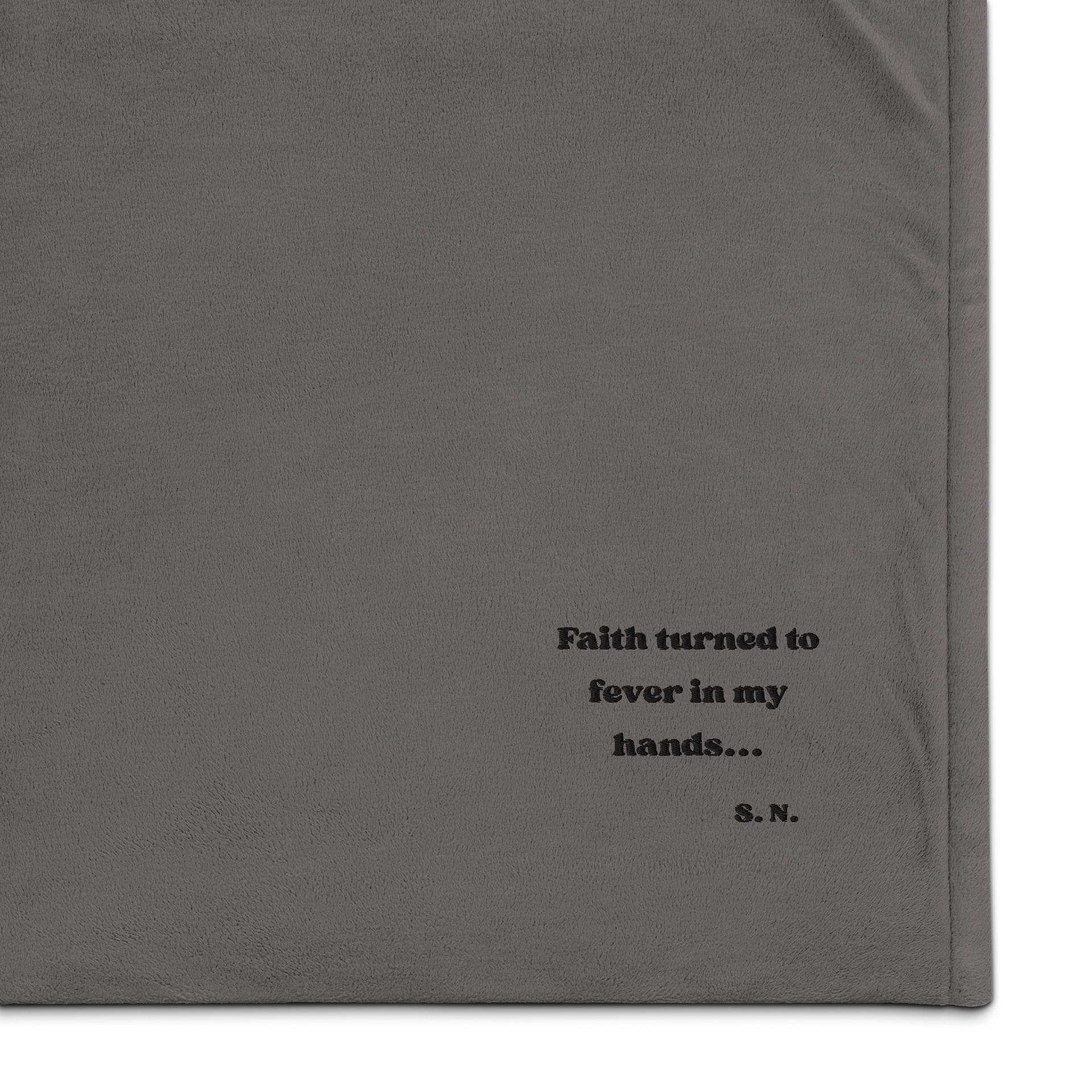 "Fever in My Hands" — Premium Embroidered Sherpa Blanket product image (1)