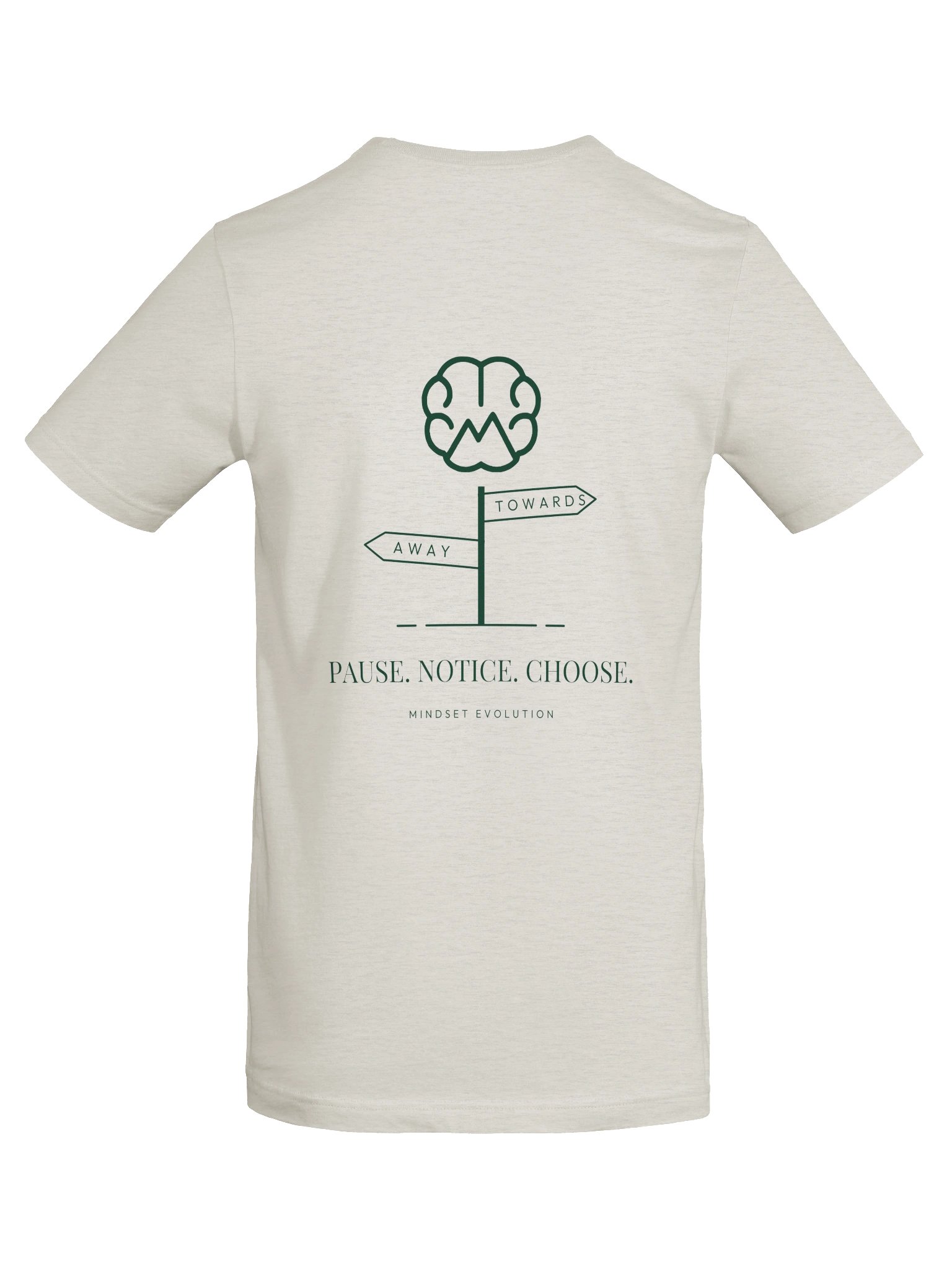 Mindset Evolution — The Choice Point Tee (Heather Dust) product image (6)
