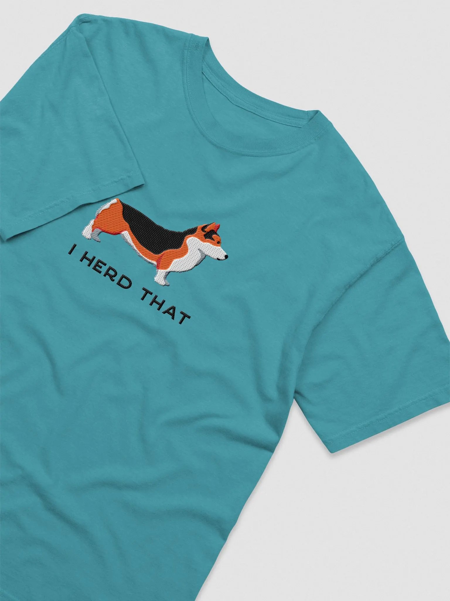 I Herd That T-Shirt(Embroidered) of a Pembroke Welsh Corgi(Tricolor) product image (8)