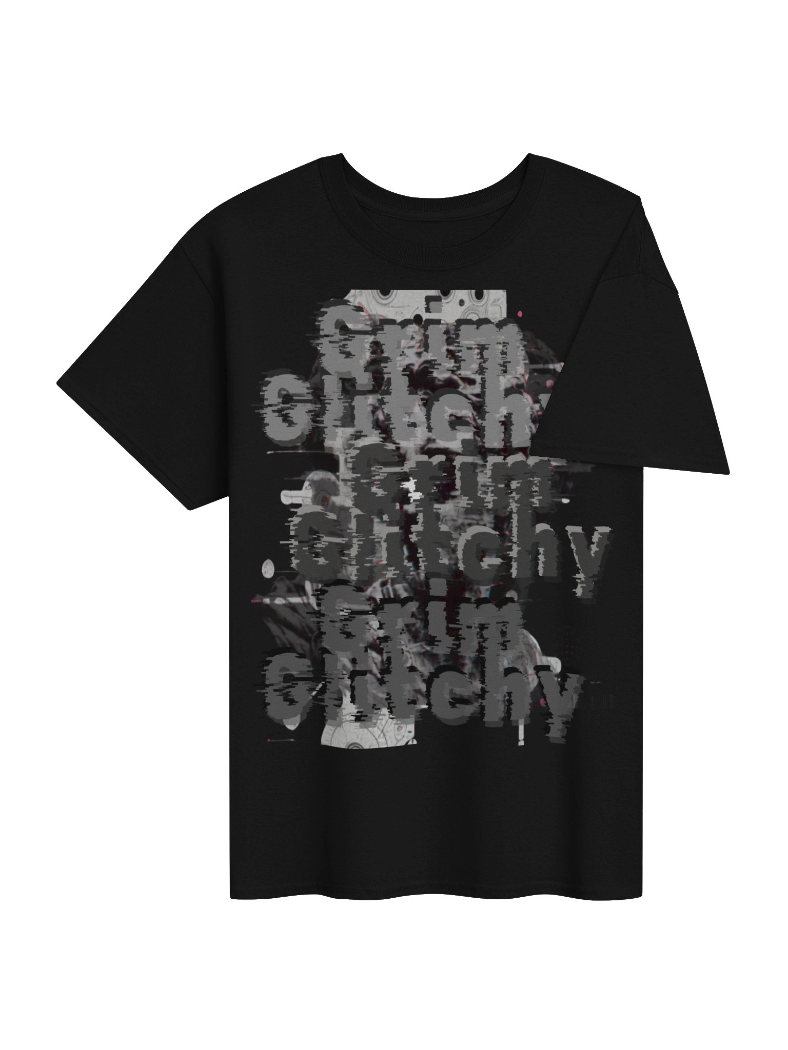 Glitchy Grin Skull Tee product image (7)