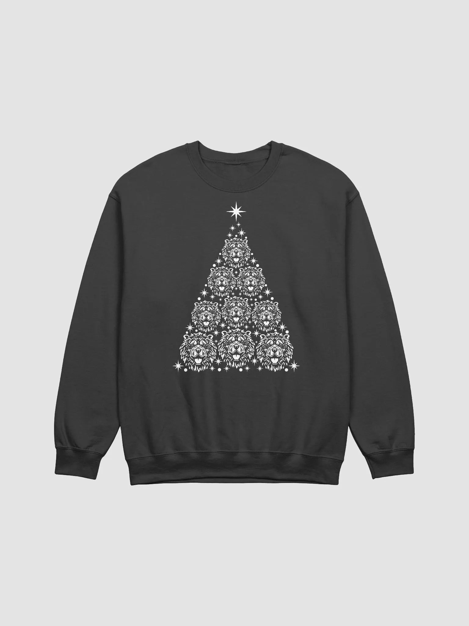 Chow Chow(2) Christmas Tree Sweatshirt Design for Chow Chow Paw-rents product image (3)
