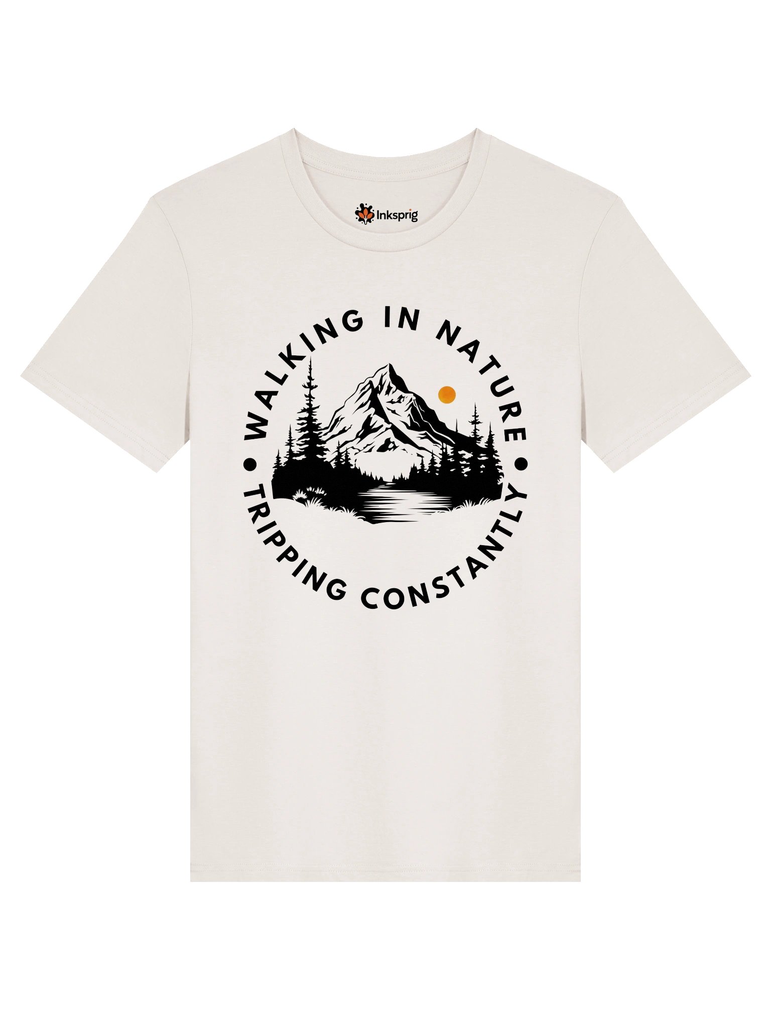 Walking in Nature, Tripping Constantly Organic Unisex T-Shirt product image (1)