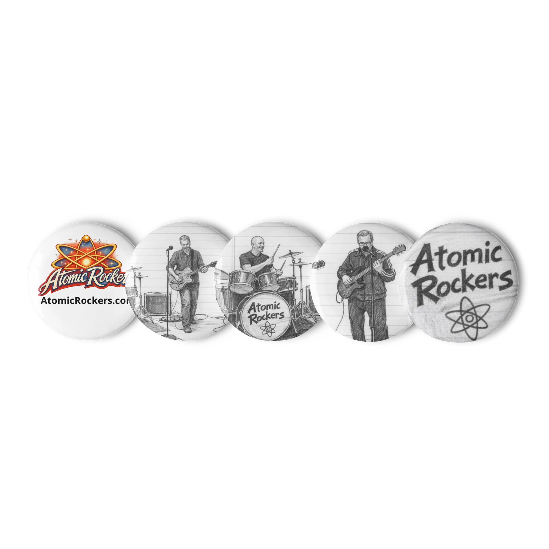 Atomic Rockers Button Collection product image (1)