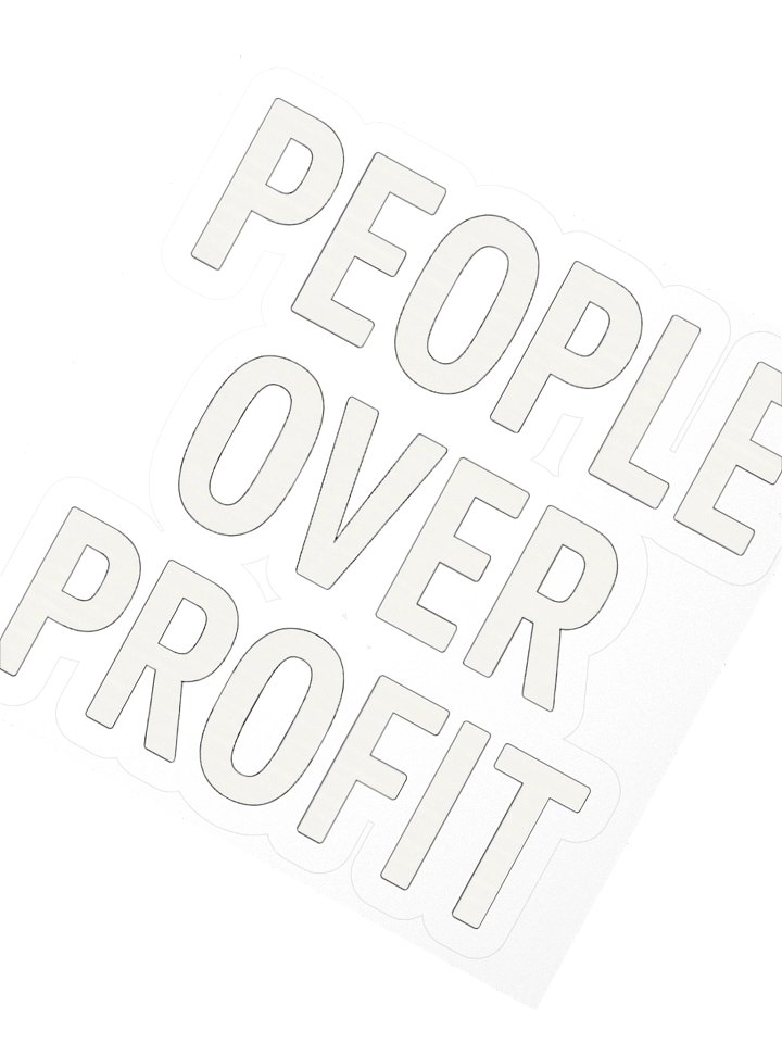 People Over Profit Stickers product image (2)