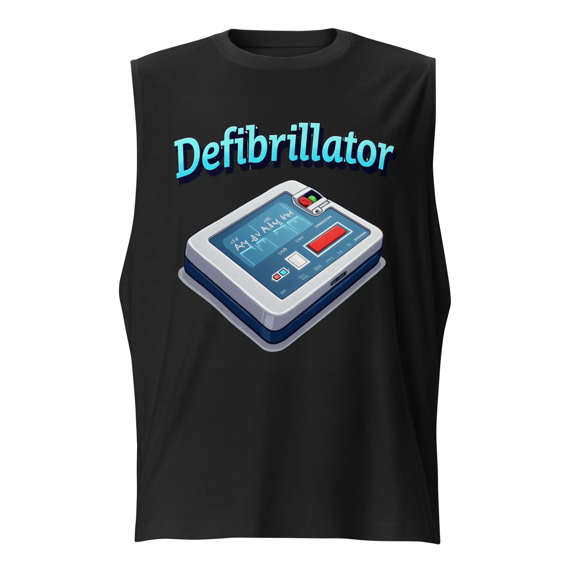 Heartbeat Defibrillator Muscle Tank product image (1)