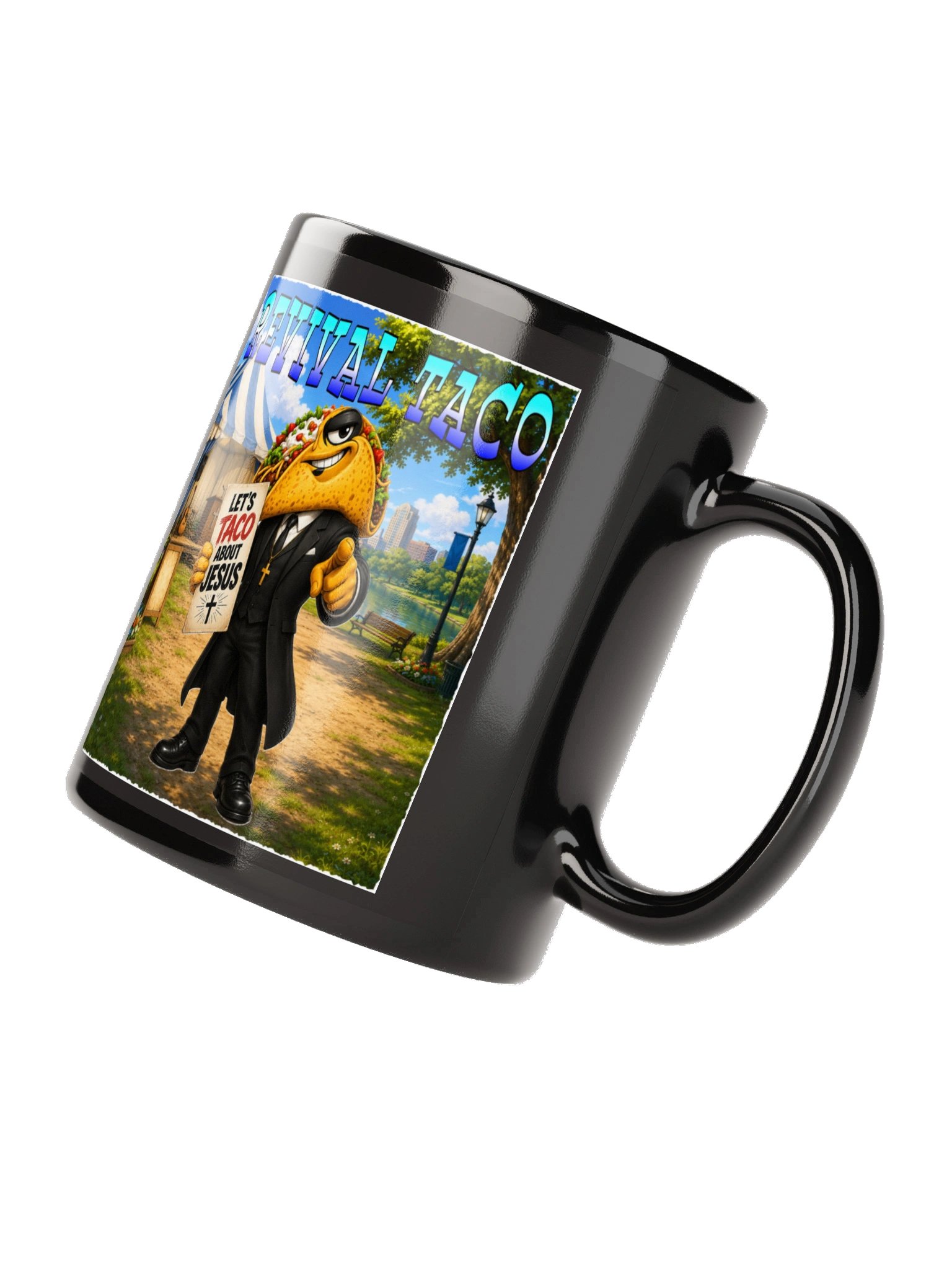 Revival Taco Black Glossy Mug - The Taco Family product image (8)