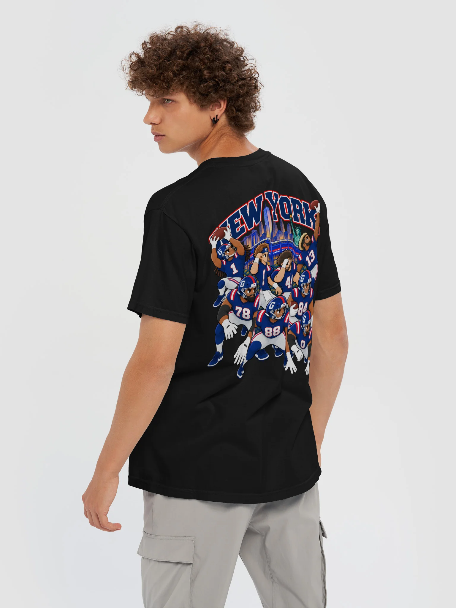 New York G Football 2026 Animated Player Back Print T-Shirt product image (6)