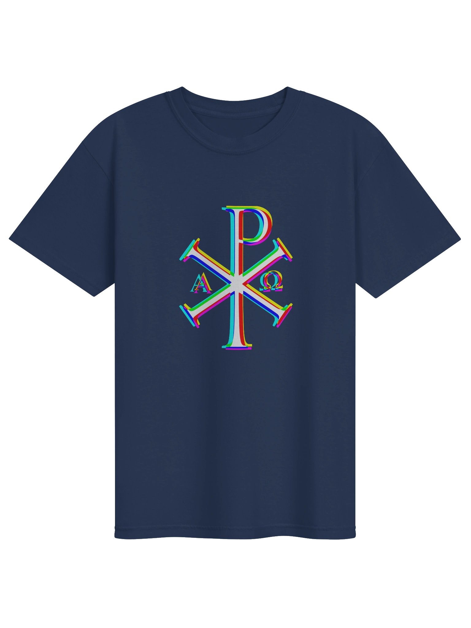 Chi Rho Colors T-Shirt (Light on Dark) product image (8)