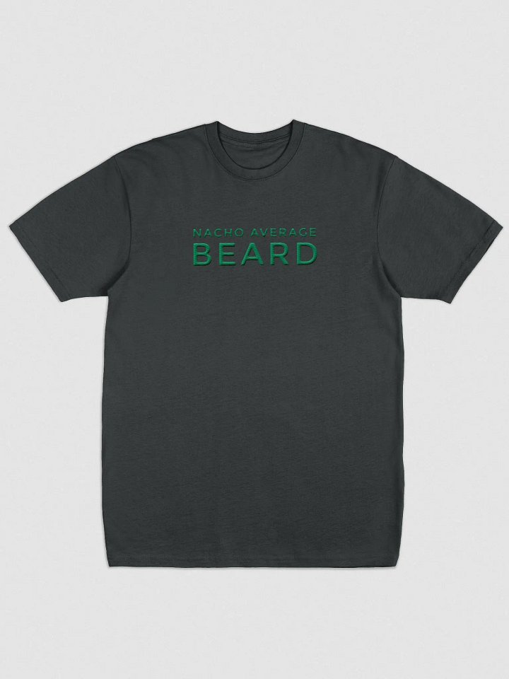 Men's Nacho Average Beard T-Shirt (Green Embroidery) product image (2)