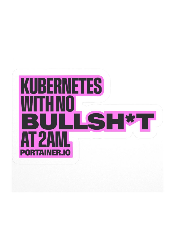 Sticker - Kubernetes with no BS Pink product image (1)