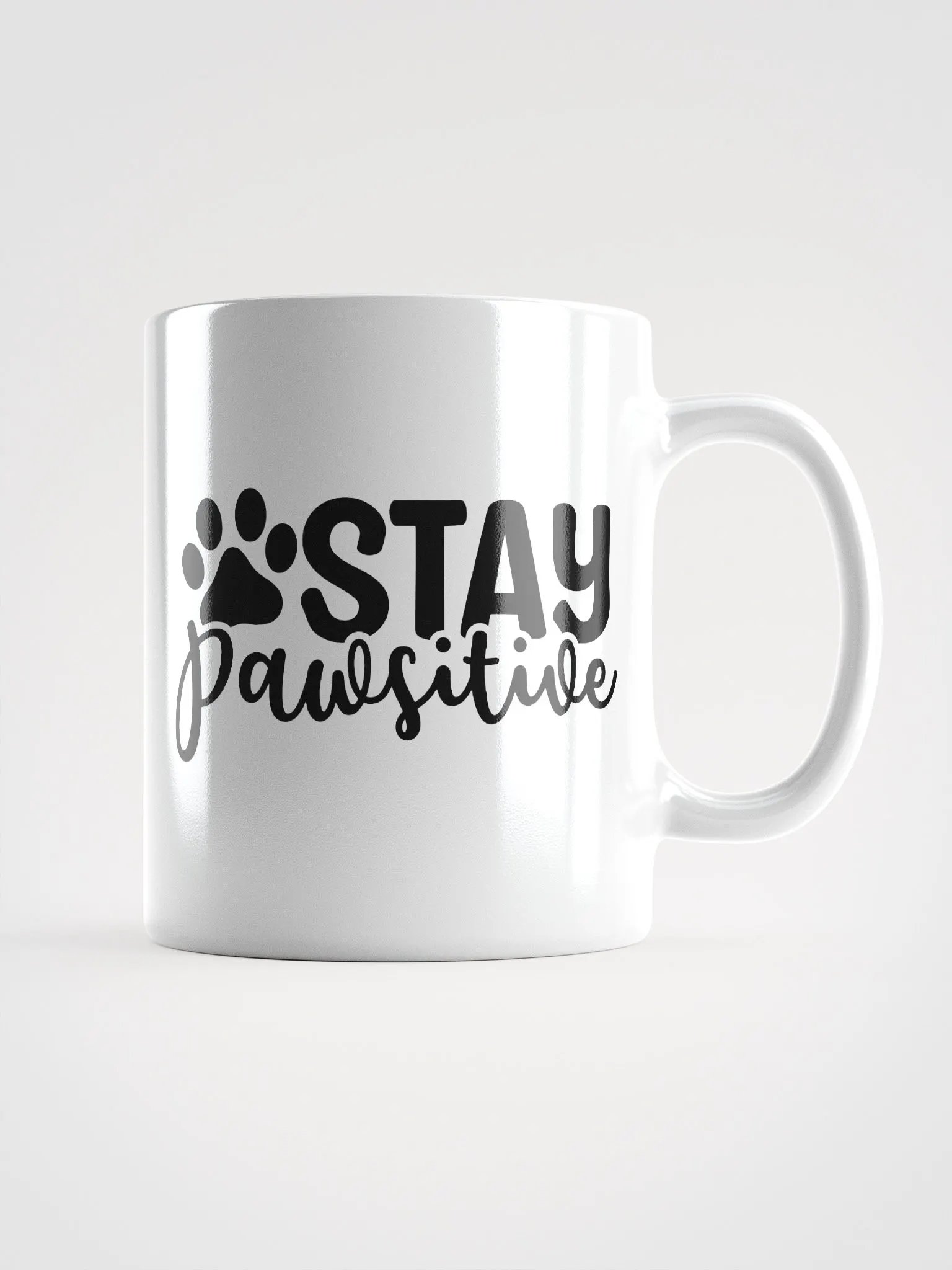Stay Pawsitive Glossy Mug product image (1)