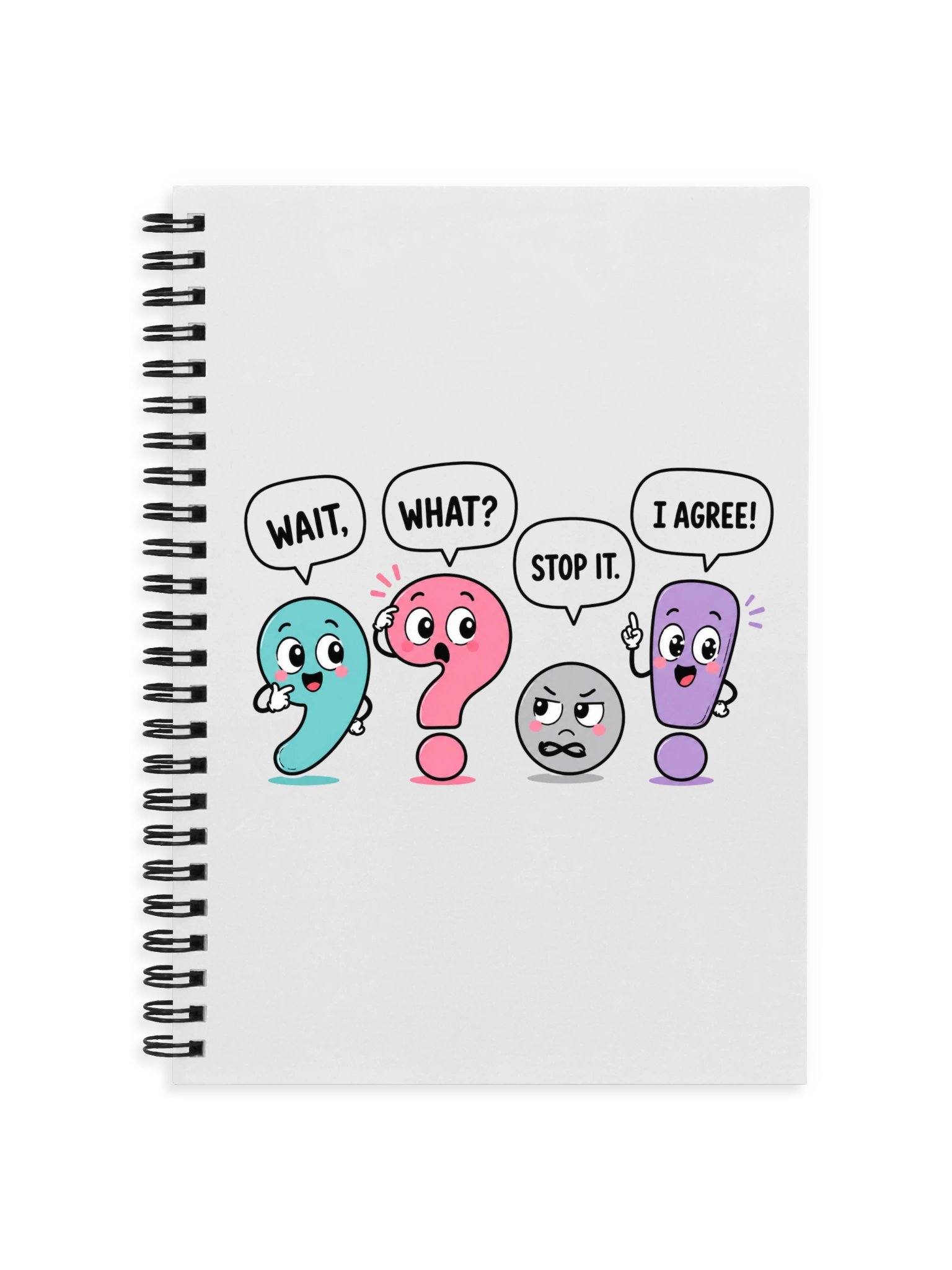 English Teacher Punctuation Squad Spiral Notebook product image (1)