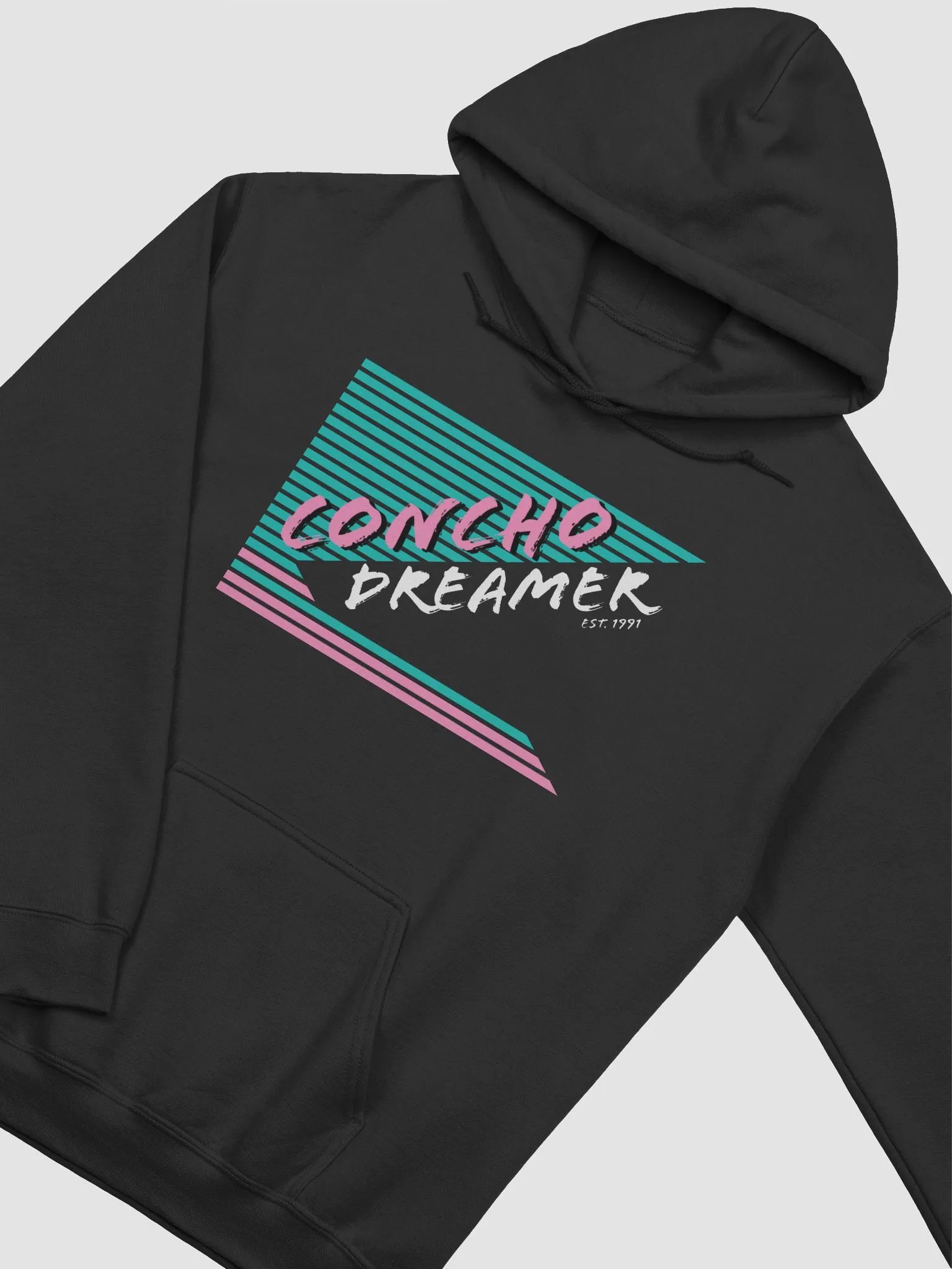 Retro ConchoDreamer Black Hoodie product image (3)