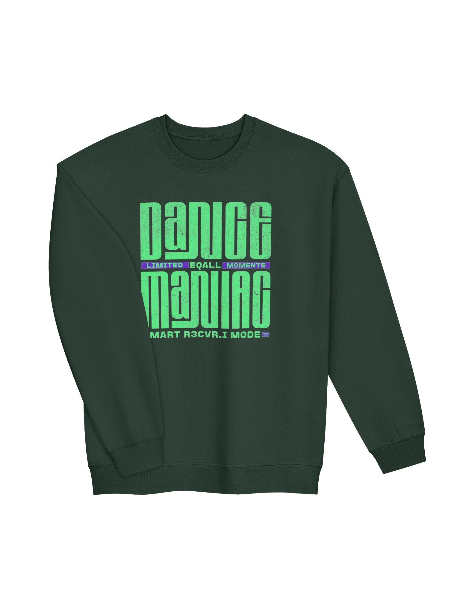 Limited DANCE Maniac Moments Crewneck Sweatshirt_R3CVR.i mode by EQALL® Essentials_Green product image (19)