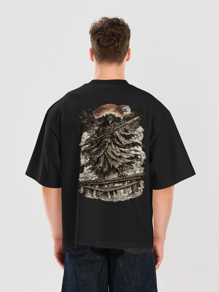 Tengu Revenant – Japanese Mythology Oversized Graphic T-Shirt product image (1)