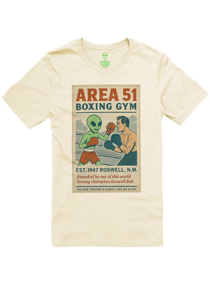 Area 51 Boxing Gym Roswell Aliens 1950's Retro Concert Tee Fit Unisex T-Shirt product image (1)