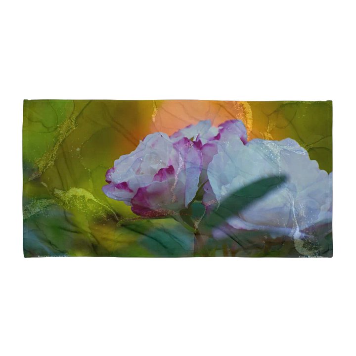 Sublimated Towel: Rose Delight Golden (DA) product image (1)