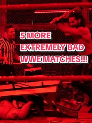 5 MORE Extremely BAD WWE Matches. #WWE #ProWrestling #BadBooking #HIAC #fyp 