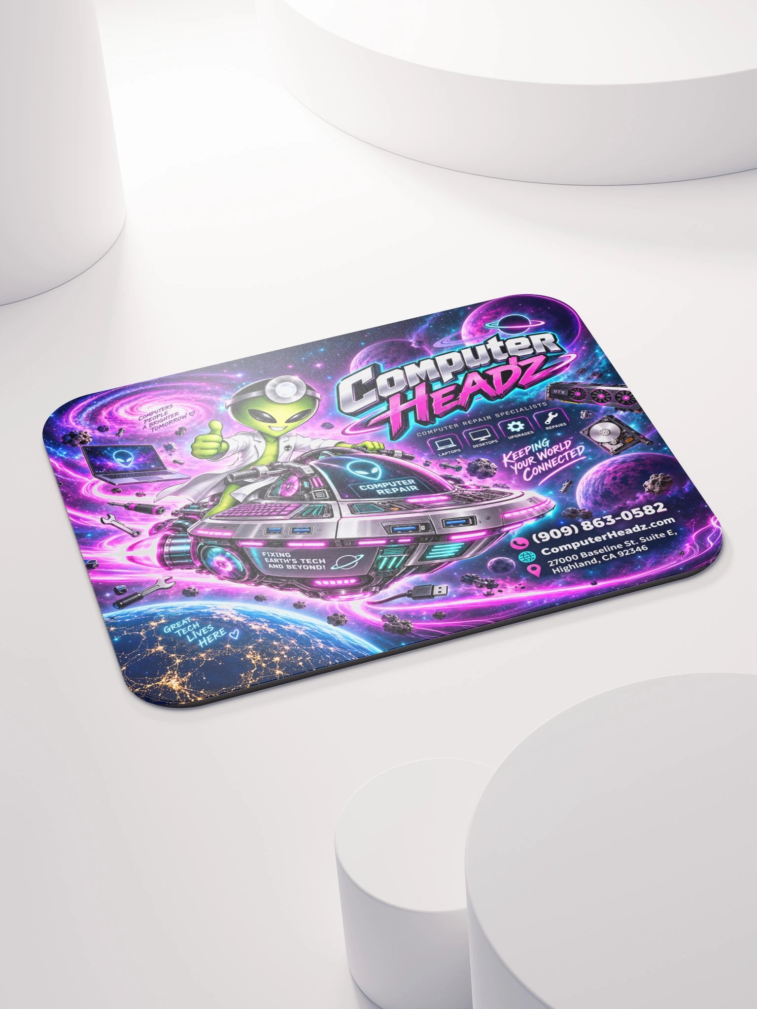 Computer Headz Neon Nebula Mousepad – Edition 02 product image (4)