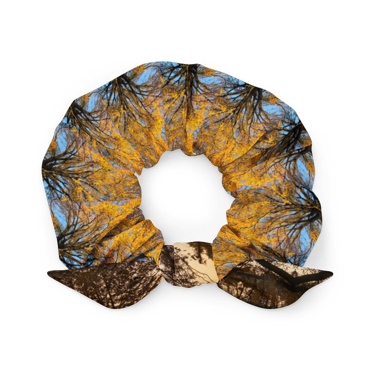 Golden Leaves All-Over Scrunchie product image (1)
