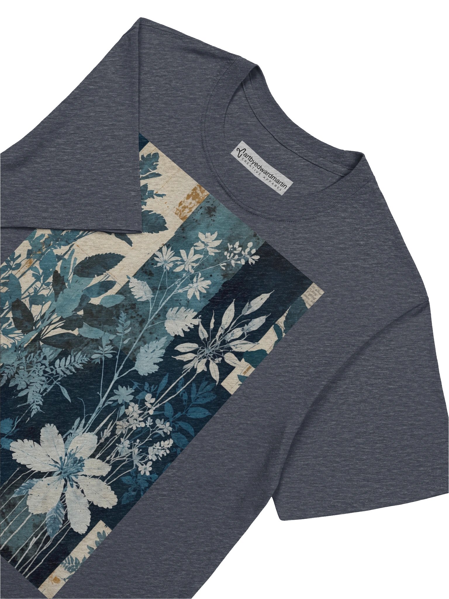 Botanical Cyanotype Design T-Shirt product image (29)