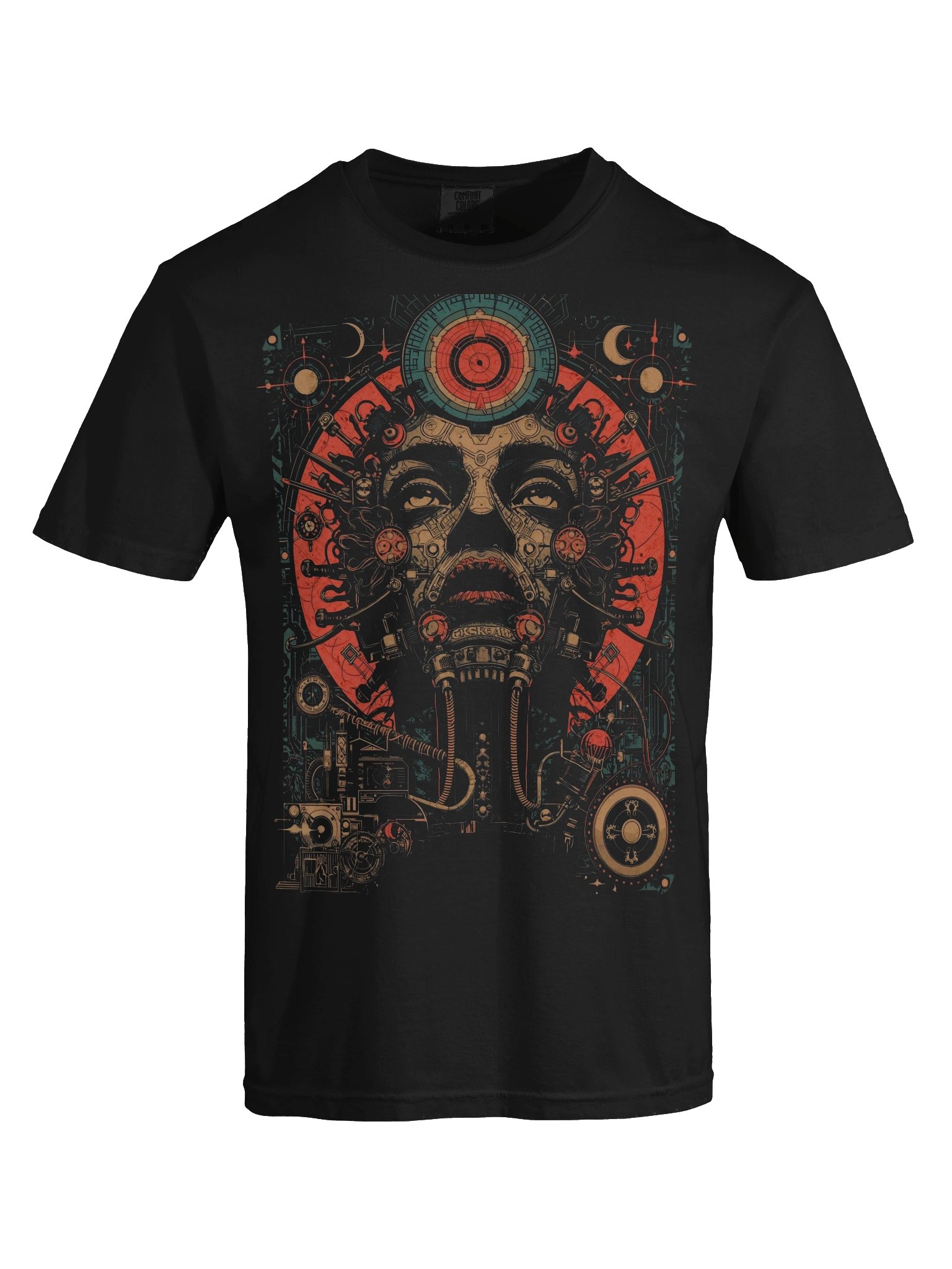 Surreal Machine Face Heavyweight T-Shirt product image (2)