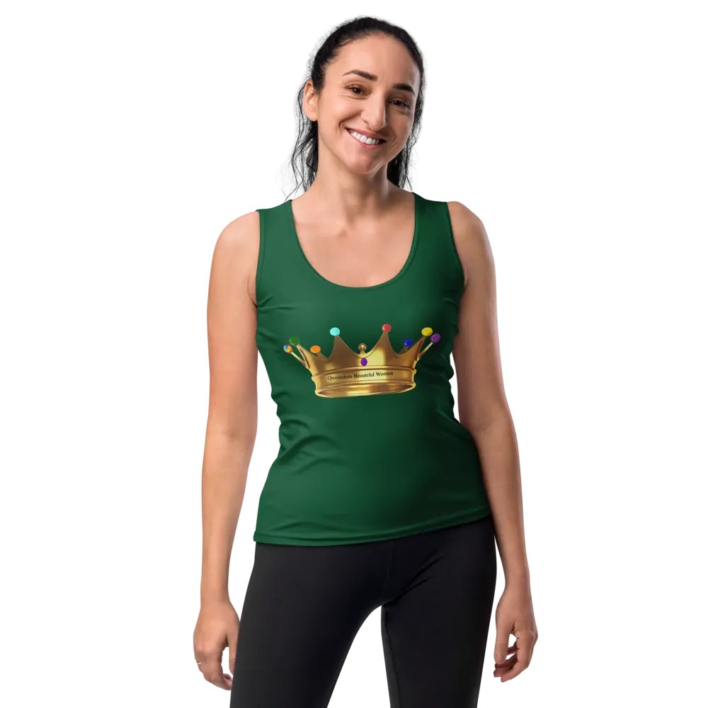 Queendom Beautiful Women Crown Tank Top/Green( TM) product image (4)