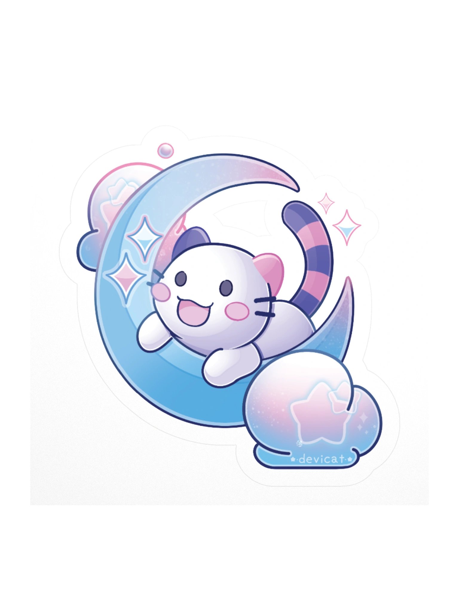 CandiCat on the Moon 2025 Sticker product image (1)