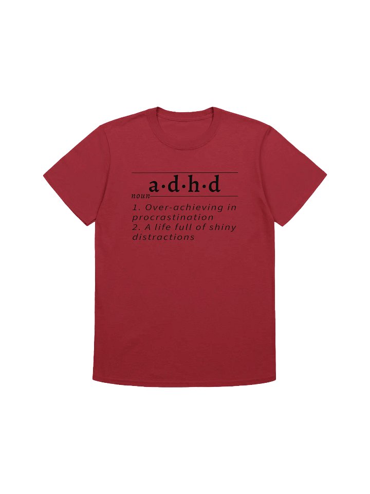 ADHD Definition Unisex Tee blk v2 product image (1)
