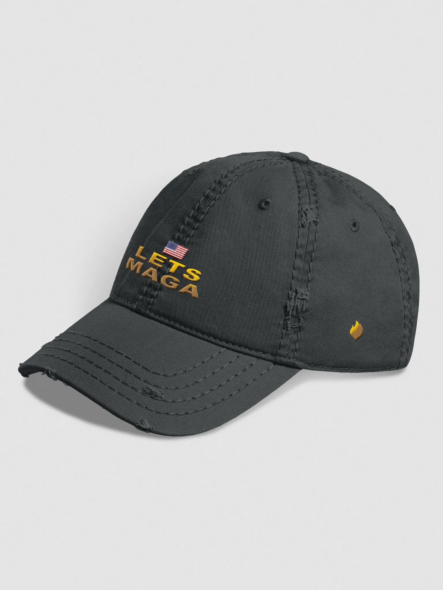 LETS MAGA Distressed Dad Hat product image (4)