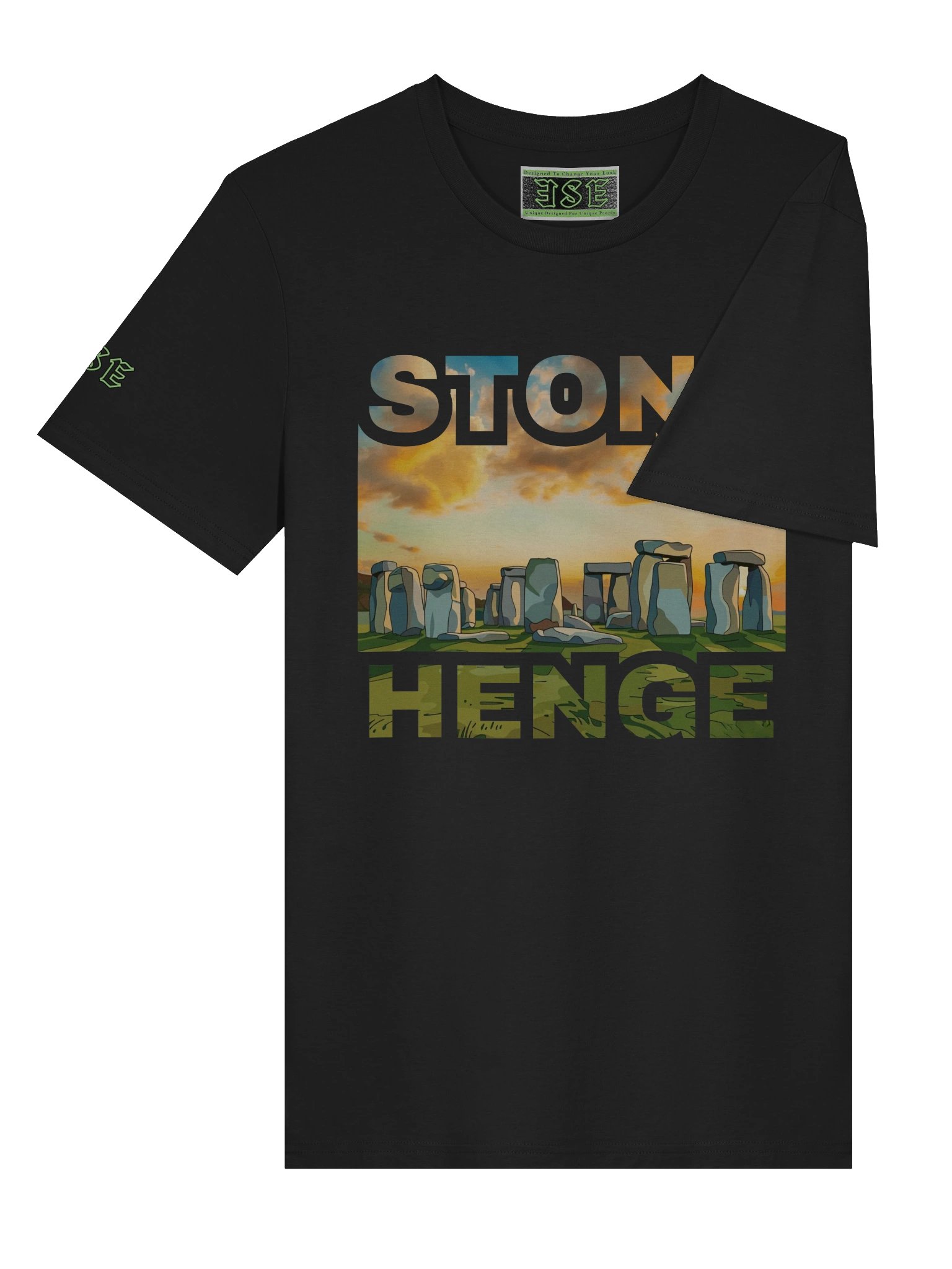 Stonehenge Sunset Illustration T-Shirt by E.S.E. product image (23)