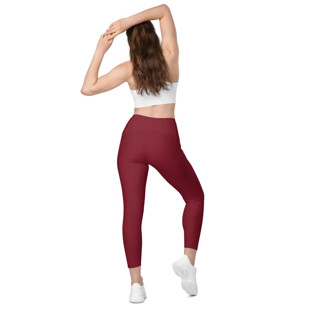 Burgundy Serenity Leggings product image (8)